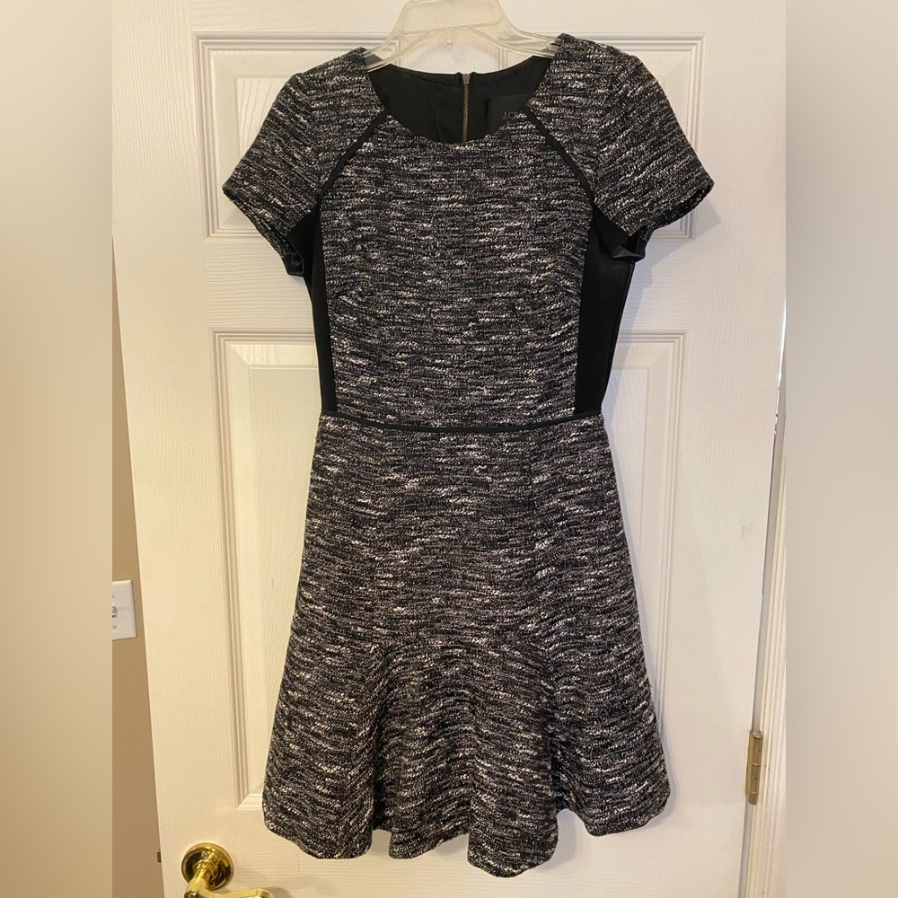 J Crew black tweed short dress